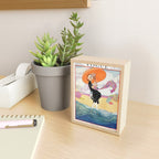 Vintage Magazine Cover - Motherhood on a Windy Beach Mini Art Print Gallery Image 2