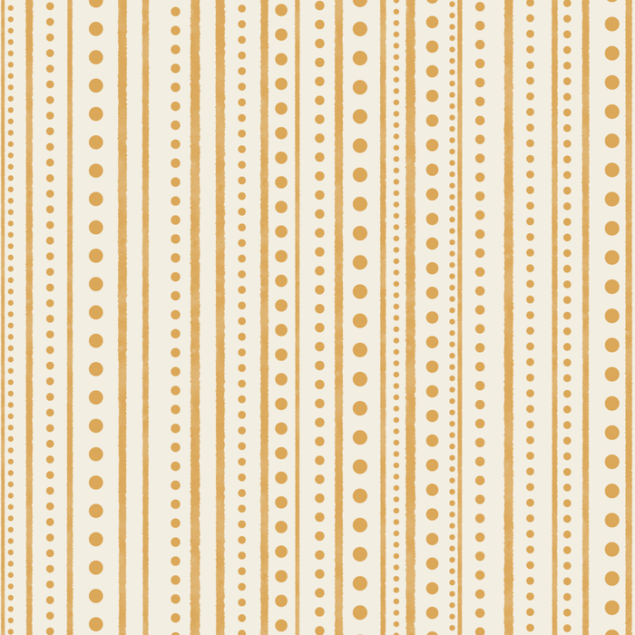 Bamako Textured Stripes and Dots Vertical Pattern in Muted Gold and Cream Coffee Mug Gallery Image 2