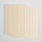 Bamako Textured Stripes and Dots Vertical Pattern in Muted Gold and Cream Wrapping Paper Gallery Image 3