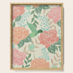 Victorian Garden with Hummingbird Serving Tray Gallery Image 1
