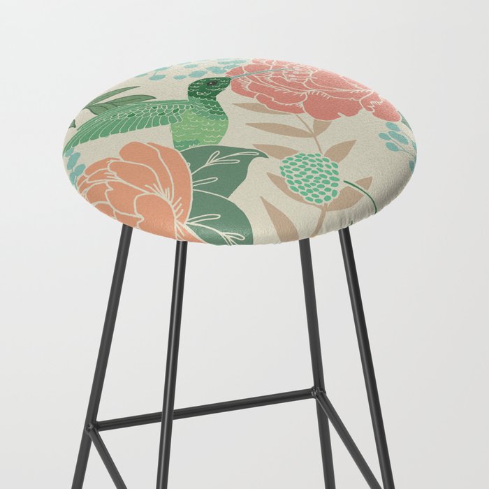 Victorian Garden with Hummingbird Stool Gallery Image 2