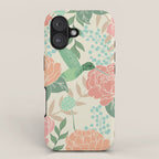 Victorian Garden with Hummingbird iPhone Case Gallery Image 1
