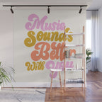 Music Sounds Better With You Wall Mural Gallery Image 1
