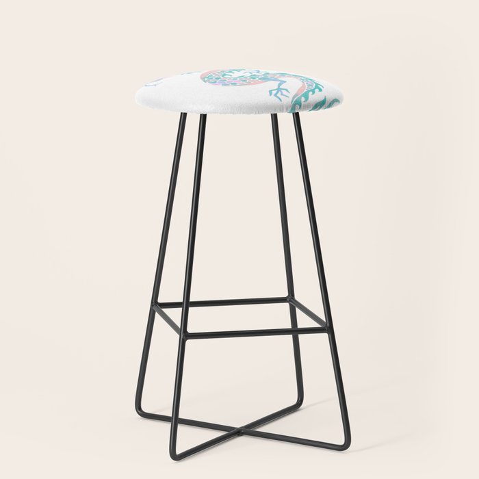 Chinese Dragon â 90s Pastel Palette Stool Gallery Image 1