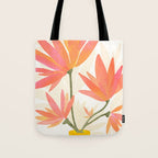Bright Blooms Floral Painting Tote Bag Gallery Image 1
