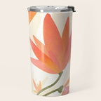 Bright Blooms Floral Painting Travel Mug Gallery Image 2