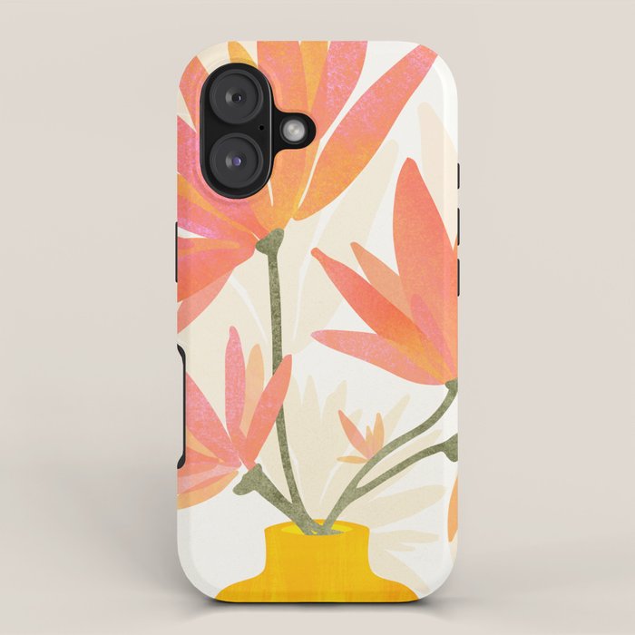 Bright Blooms Floral Painting iPhone Case Gallery Image 1