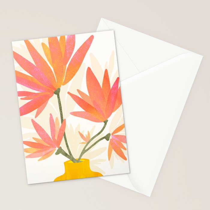 Bright Blooms Floral Painting Stationery Card Gallery Image 2