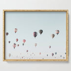 Hot Air Balloons Blue Sky Serving Tray Gallery Image 1