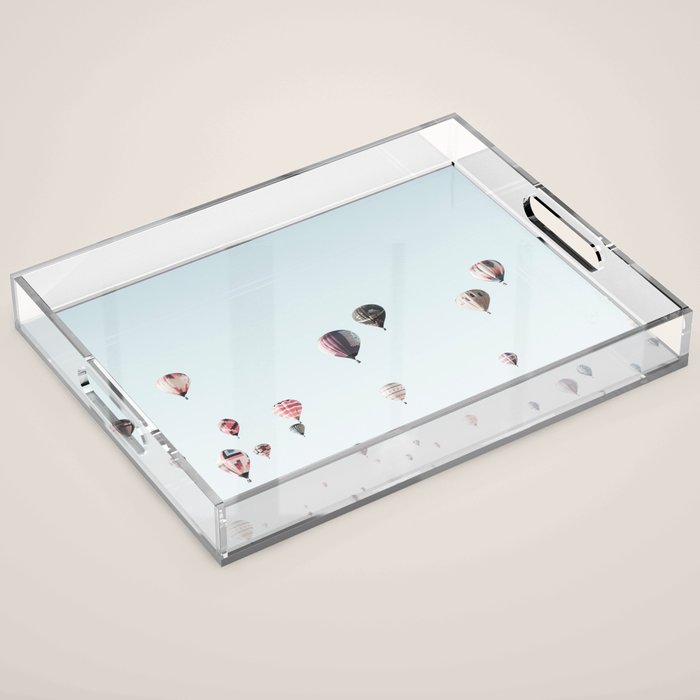 Hot Air Balloons Blue Sky Acrylic Tray Gallery Image 1