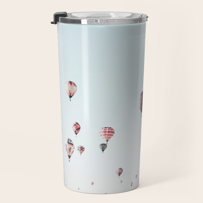 Hot Air Balloons Blue Sky Travel Mug Gallery Image 3
