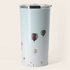 Hot Air Balloons Blue Sky Travel Mug Gallery Image 1