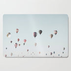Hot Air Balloons Blue Sky Cutting Board Gallery Image 1