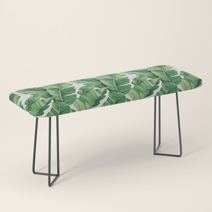 Tropical banana leaves Bench Gallery Image 1