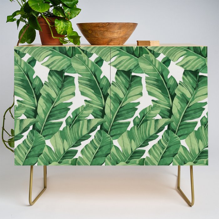 Tropical banana leaves Credenza Gallery Image 1