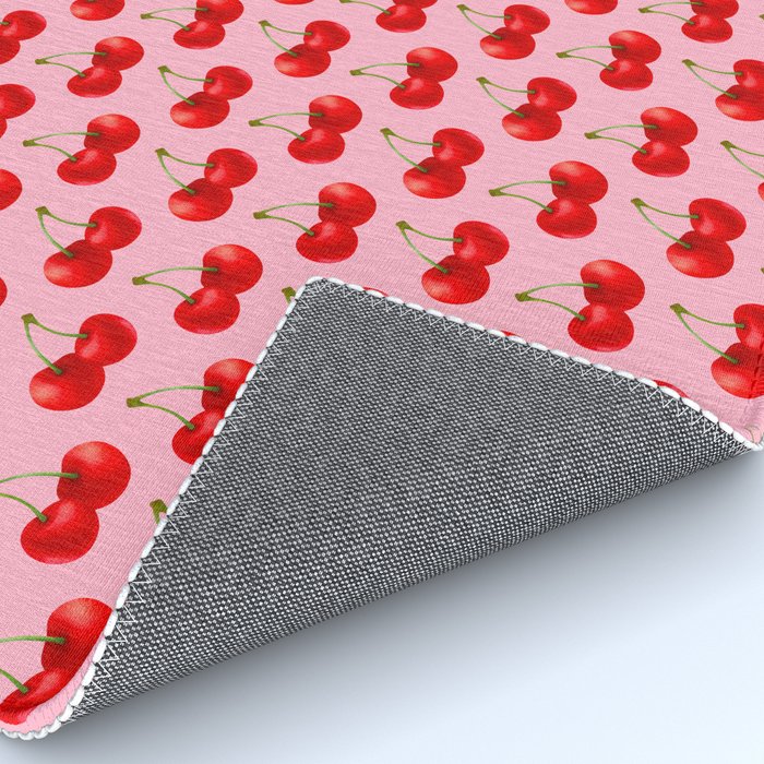 Y2K Cherries - Pink Pattern Large Rug Gallery Image 4