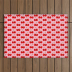 Y2K Cherries - Pink Pattern Large Outdoor Rug Gallery Image 1