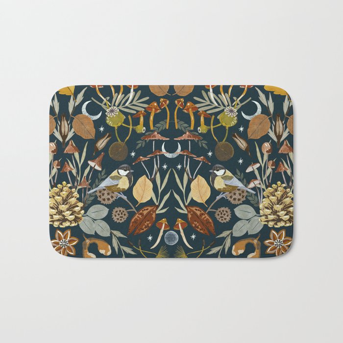 Birds in Autumn Night DP Bath Mat Gallery Image 1