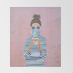 Cozy Morning Coffee Vibes Throw Blanket Gallery Image 2