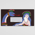 Shahmaran, half woman half snake Desk Mat Gallery Image 1
