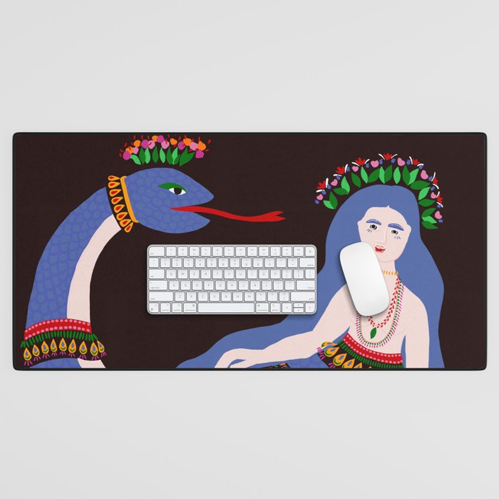Shahmaran, half woman half snake Desk Mat Gallery Image 1