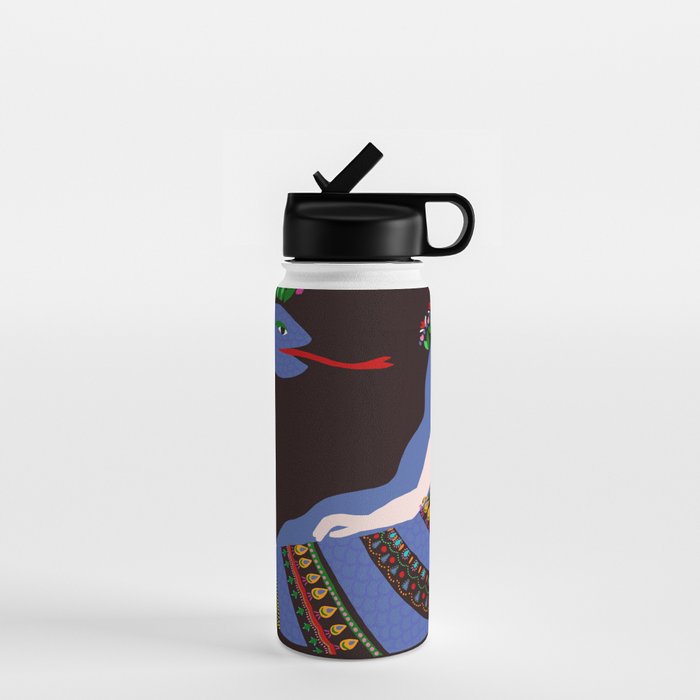 Shahmaran, half woman half snake Water Bottle