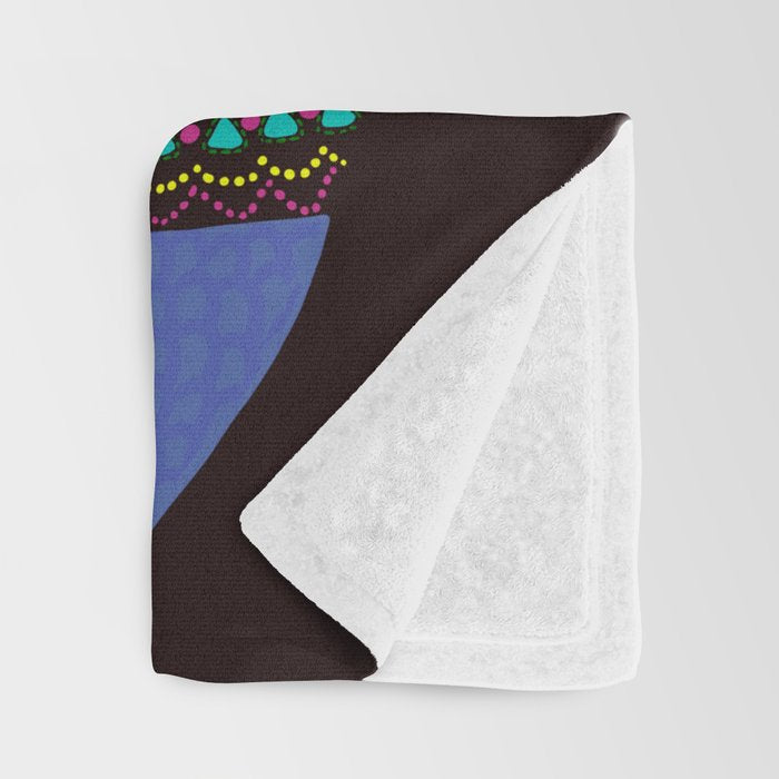 Shahmaran, half woman half snake Throw Blanket Gallery Image 3