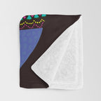 Shahmaran, half woman half snake Throw Blanket Gallery Image 3