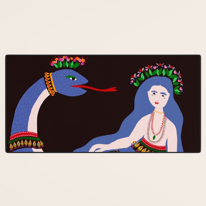 Shahmaran, half woman half snake Desk Mat Gallery Image 3