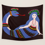 Shahmaran, half woman half snake Wall Tapestry Gallery Image 4