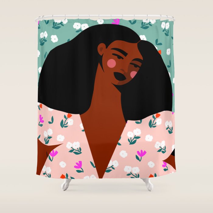 Dainty Floral Beauty Shower Curtain Gallery Image 1