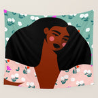 Dainty Floral Beauty Wall Tapestry Gallery Image 4