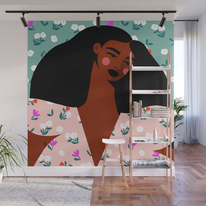 Dainty Floral Beauty Wall Mural Gallery Image 1