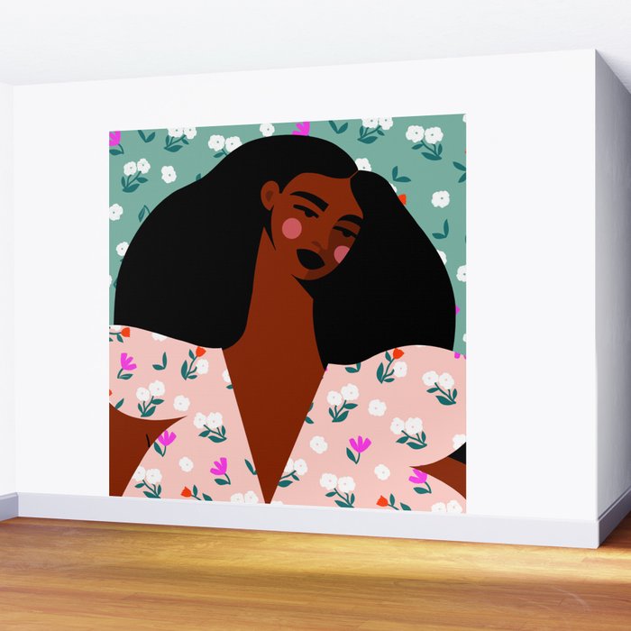 Dainty Floral Beauty Wall Mural Gallery Image 2