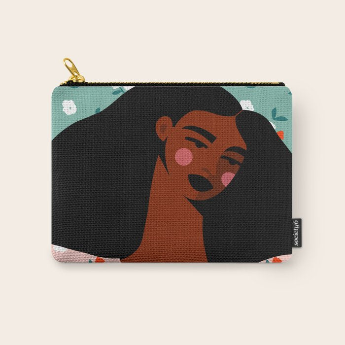 Dainty Floral Beauty Carry All Pouch Gallery Image 1