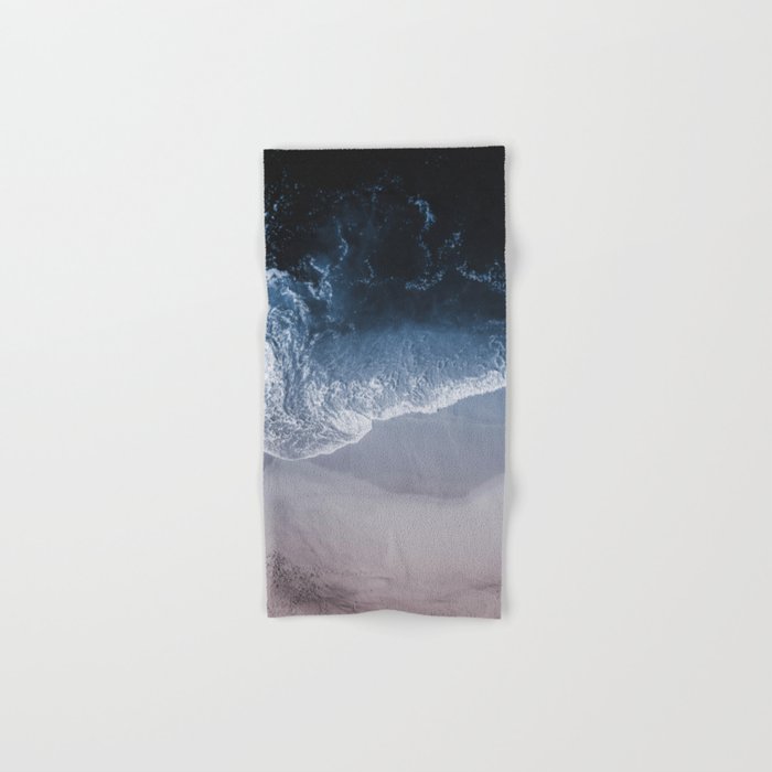 Aerial Ocean Print - Crashing Waves - Beach - Sea Travel photography Towels Gallery Image 1