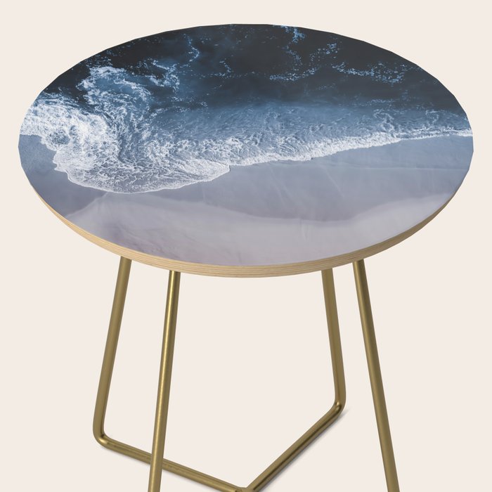 Aerial Ocean Print - Crashing Waves - Beach - Sea Travel photography Side Table Gallery Image 2