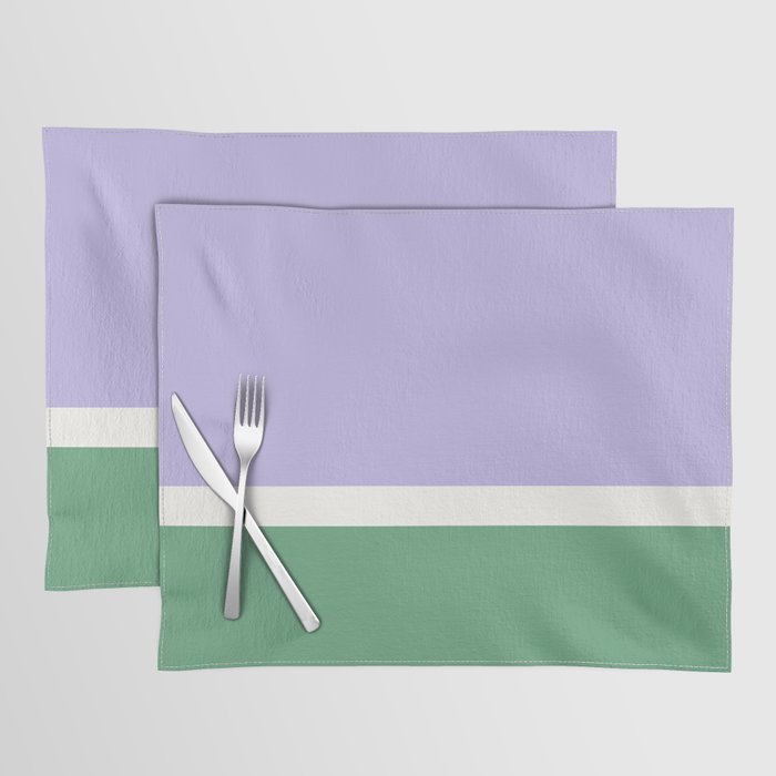 Color Block VIII Purple Green Placemat Gallery Image 1