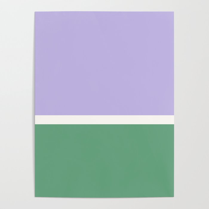 Color Block VIII Purple Green Poster Gallery Image 4