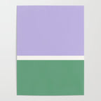 Color Block VIII Purple Green Poster Gallery Image 4