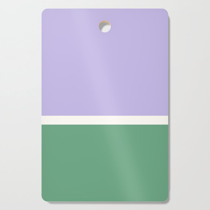 Color Block VIII Purple Green Cutting Board Gallery Image 1