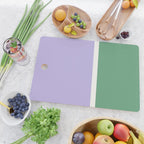 Color Block VIII Purple Green Cutting Board Gallery Image 2