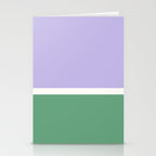 Color Block VIII Purple Green Stationery Card Gallery Image 2
