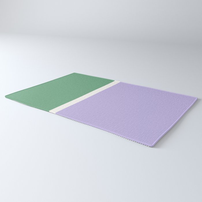 Color Block VIII Purple Green Rug Gallery Image 3