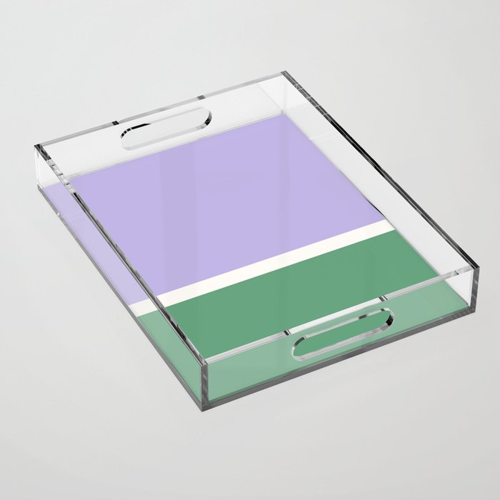 Color Block VIII Purple Green Acrylic Tray Gallery Image 1