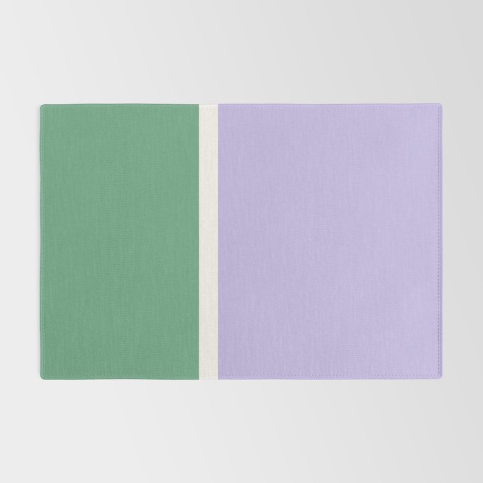 Color Block VIII Purple Green Rug Gallery Image 2