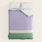 Color Block VIII Purple Green Duvet Cover Gallery Image 6