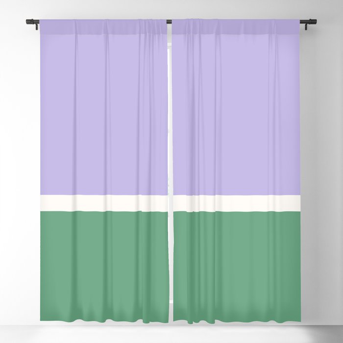 Color Block VIII Purple Green Window Curtain Gallery Image 5