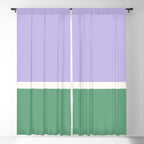 Color Block VIII Purple Green Window Curtain Gallery Image 5