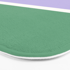 Color Block VIII Purple Green Bath Mat Gallery Image 3